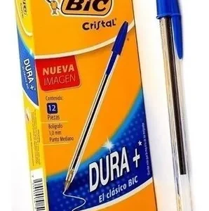 PLUMA AZUL BIC PUNTO MEDIANO 1MM