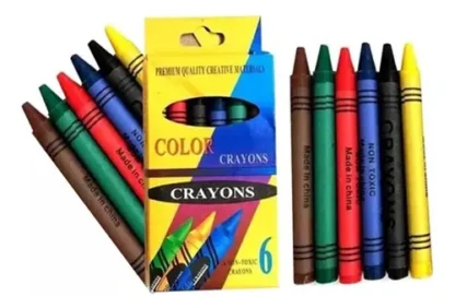 CRAYONES 6 COLORES CRAYON 6 COLORES