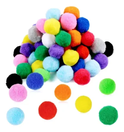 POMPONES MANUALIDADES MAE PIEZA 25MM