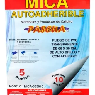 MICA ADHESIVA PLIEGO PASCUA 66X50
