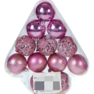 ESFERA SARMIK 6CM PINK PAQUETE 3 ESF