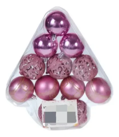 ESFERA SARMIK 6CM PINK PAQUETE 3 ESF