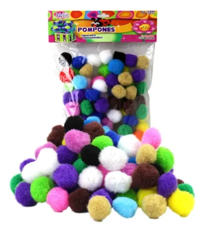 POMPONES MANUALIDADES MYLIN PIEZA 25MM