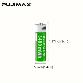 PILA AA RECARGABLE USB C PUJIMAX AA